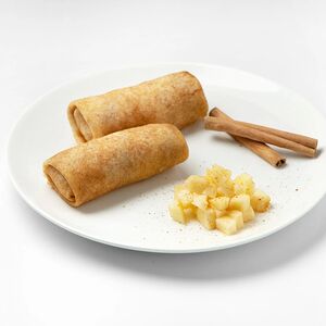 Блины с яблоком и корицей