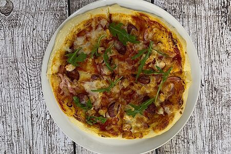 Мини-пицца мясная острая