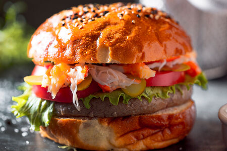 Бургер с крабом