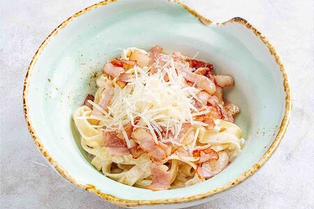 Тальятелле с беконом