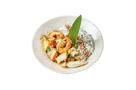 Донбури с морепродуктами