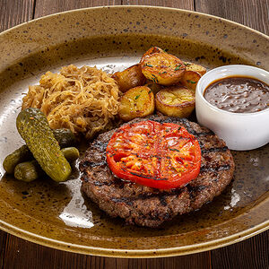 Бифштекс по-гамбургски