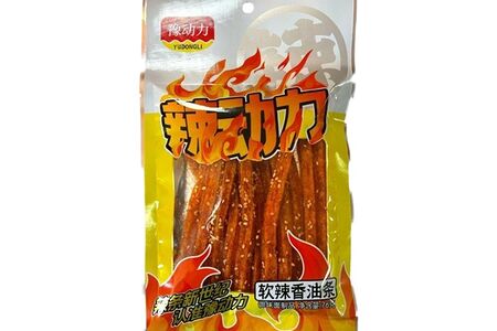 Соевая закуска с остринкой Yudongli мягкие брусочки с кунжутом с пряностями 