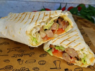 Шаурма из свинины на мангале