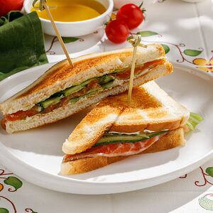 Сэндвич с лососем