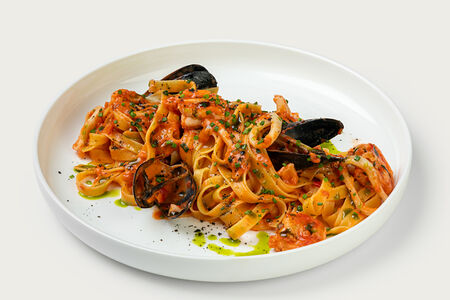 Фетучини с морепродуктами