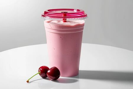 Молочный коктейль вишневый 