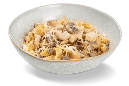 Паста Феттучини с курицей и грибами