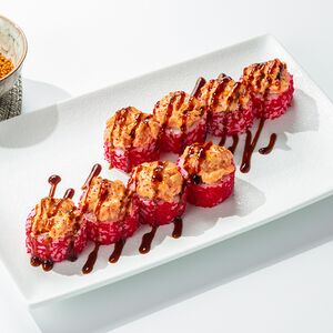 Ролл Канагава с лососем