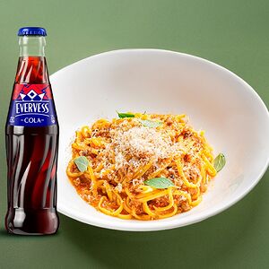 Паста Болоньезе + 1 напиток на выбор