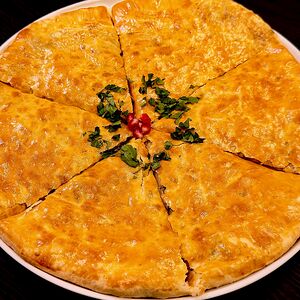 Хачапури с картошкой и беконом