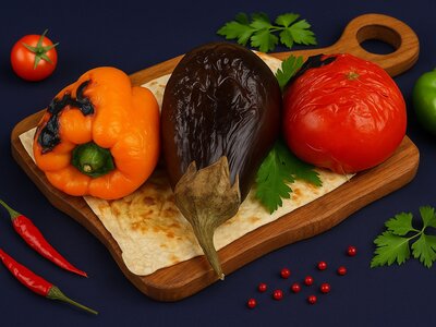 Овощи на мангале 