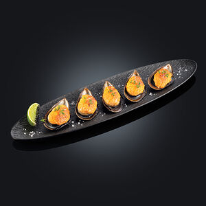 Запеченные мидии