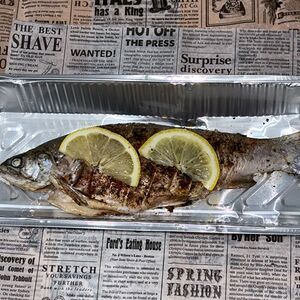 Радужная форель на мангале 