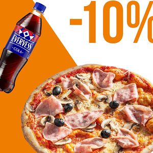 Пицца Портобелло 32см и Evervess Кола 0,5