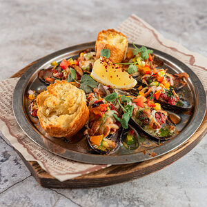 Запеченные мидии