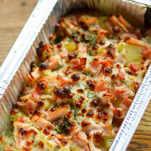 Картофель запечённый с беконом