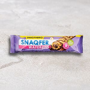 Батончик глазированный вафельный с шоколадно-ореховой пастой