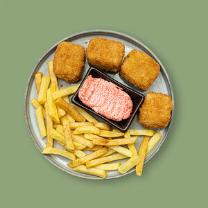 Фиш&Чипс с розовым соусом