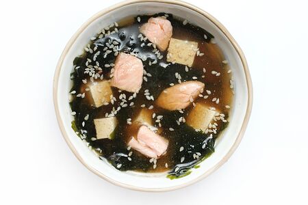 Мисо суп с лососем