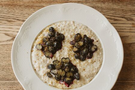 Овсяная каша с компоте