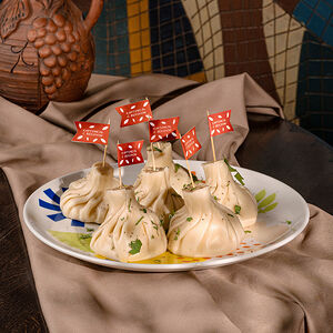 Хинкали с картофелем и беконом