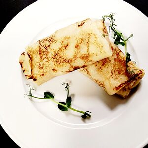 Блинчики с курицей и грибами