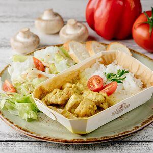 Запеканка с курицей карри