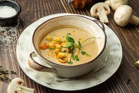 Крем-суп из белых грибов