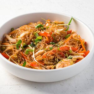 Фунчоза с креветками