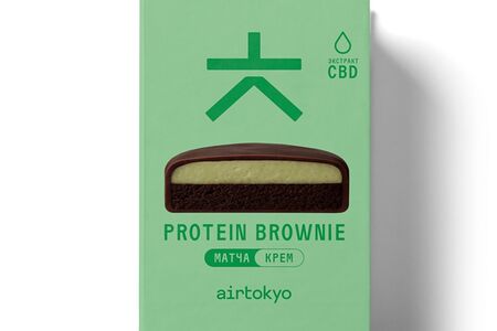 Протеиновый брауни Матча-крем с Cbd