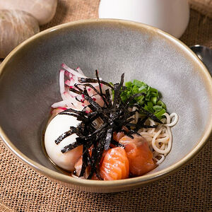 Рамен с лососем