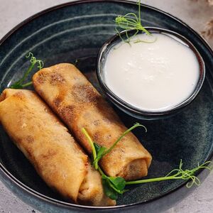 Блинчики с семгой и сыром