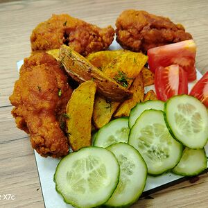 Ланч-бокс с куриным крылом