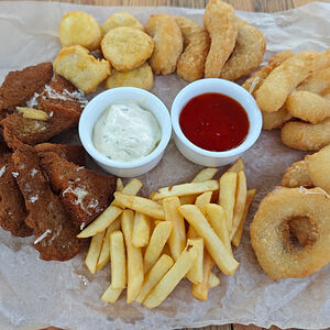 Ассорти блюд во фритюре