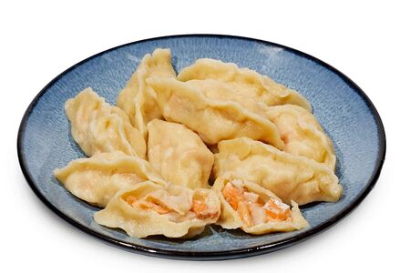 Вареники с форелью и тилапией