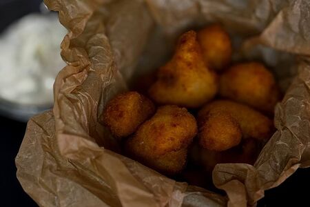 Эби фри с чесночным соусом