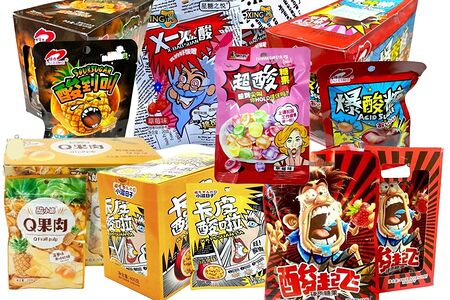 Кислые леденцы в ассортименте