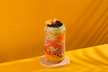 Баббл ти Матча-манго молочный на вынос 450 мл