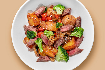 Жареха с говядиной