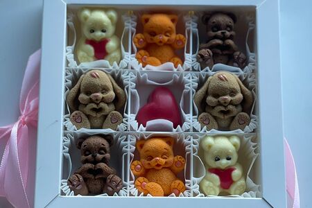 Шоколадный набор Мишки, зайчики, котики