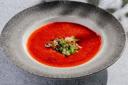 Гаспачо с креветками