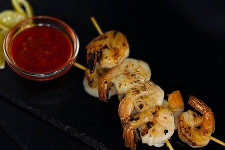 Креветки на гриле 