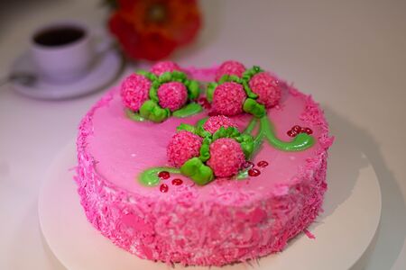 Торт Клубника со сливками