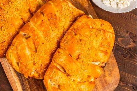 Слойка с творогом 