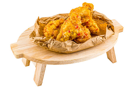 Куриные крылья с соусом сладкий чили