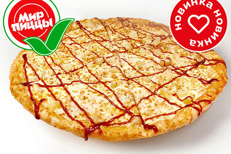 Пицца Куриная с ананасами и барбекю Средняя (33 см)