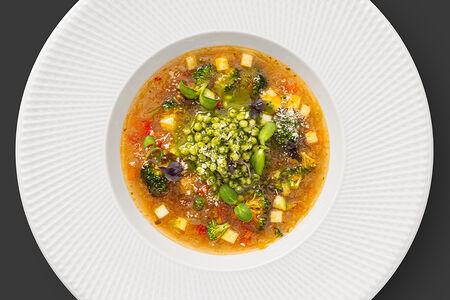 Минестроне с пармезаном