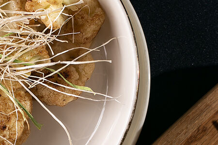 Цветная капуста с трюфельным понзу