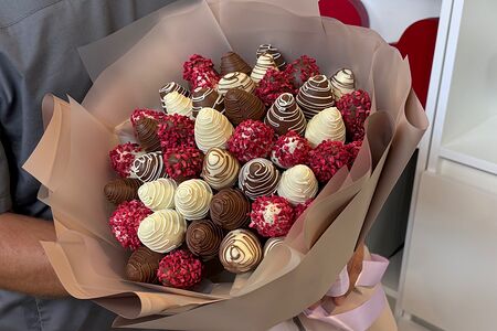 Букет клубники в шоколаде №1